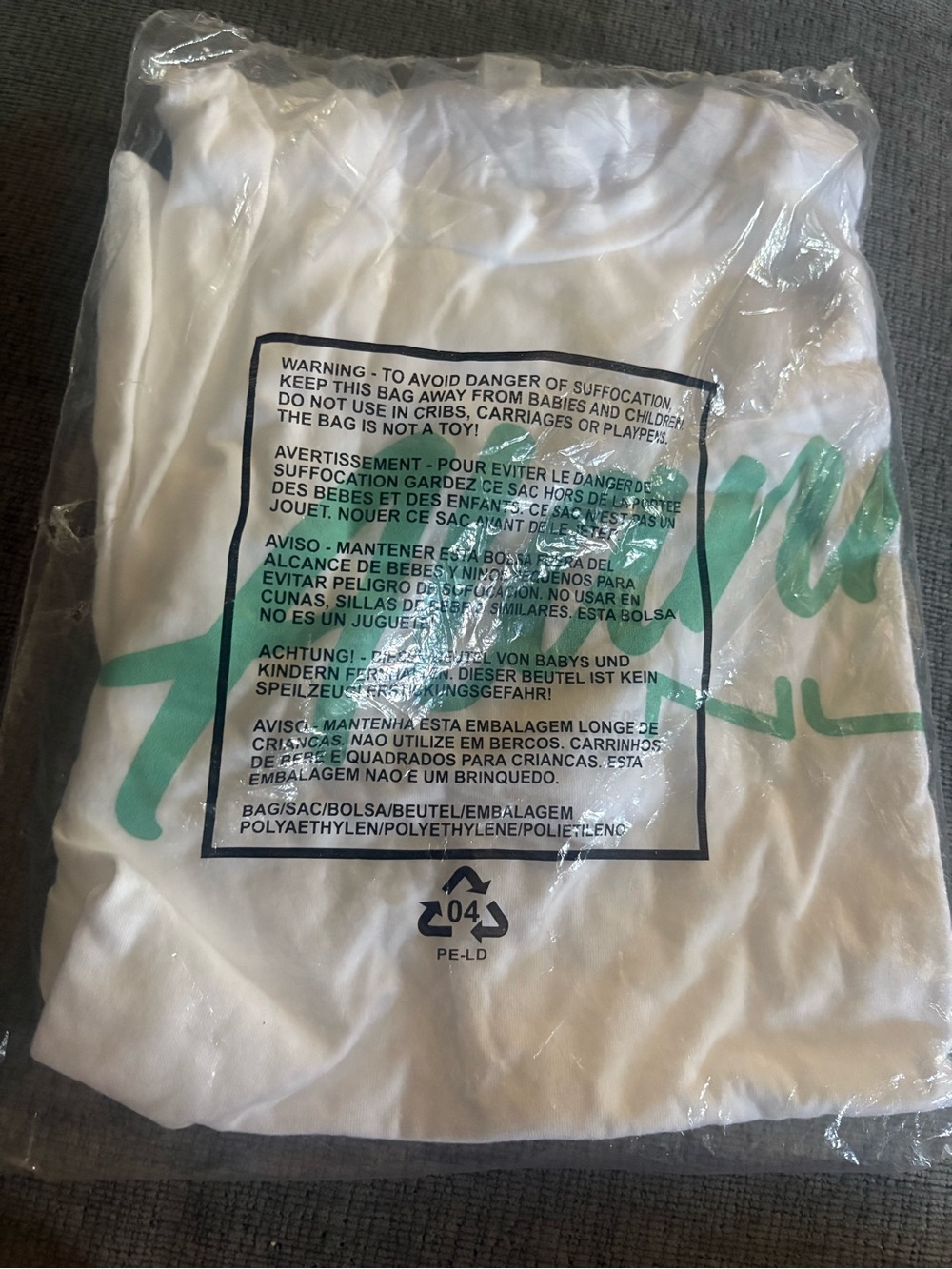 White Short Sleeve Graphic Tee with Alani Logo - New in package